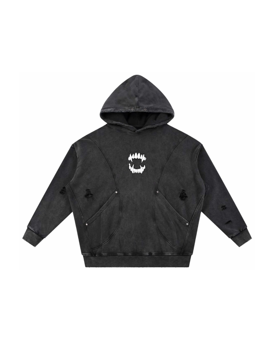 snow washed hoodie — front