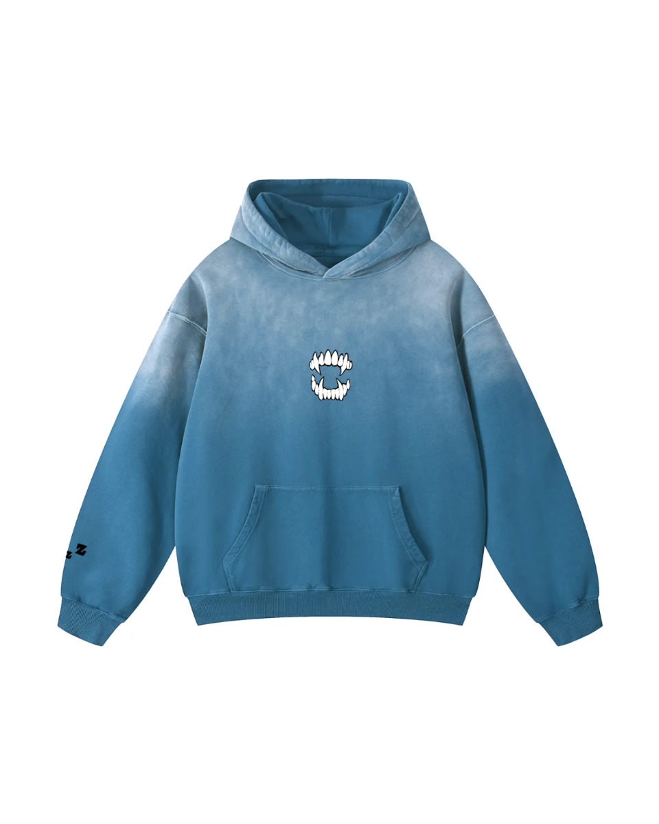 Snooze hoodie — sunfade blue